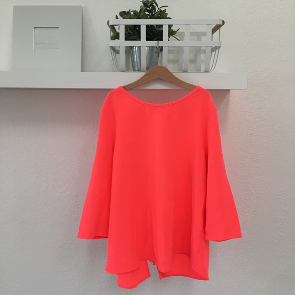 Elodie Tops - 🌿 ELODIE NEON CORAL SUMMER TOP